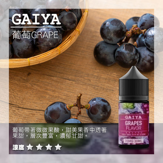 原裝正品 GAIYA 蓋亞 30ML 35MG 煙油 小煙油 老闆推薦 36種口味現貨 VC蒸氣
